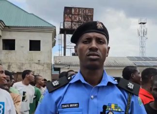 Police parade 123 suspect arrested during Delta 'yahoo school' raid