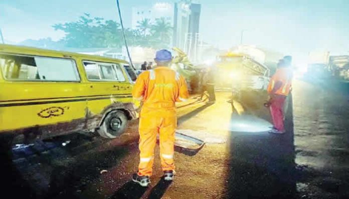 Three killed, 17 injured in Lagos multiple crashes