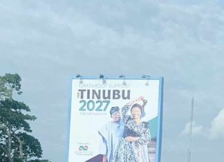 Tinubu's 2027 campaign billboard surfaces in Abuja