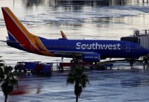 Southwest plane struck by gunfire in US