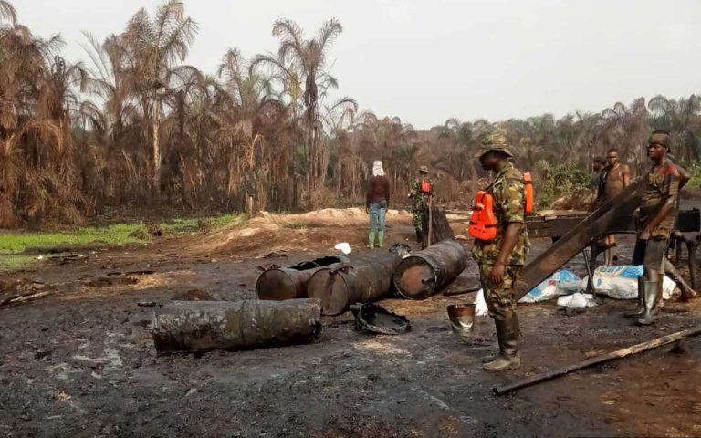 Military Dismantles 18 Illegal Refineries, Seizes 60,000 Litres of Stolen Crude, Arrests 39 in Niger Delta