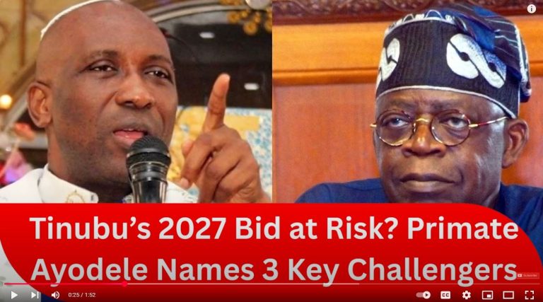 2027: Primate Ayodele Reveals 3 Powerful Nigerians Who Could Stop Tinubu’s Re-election