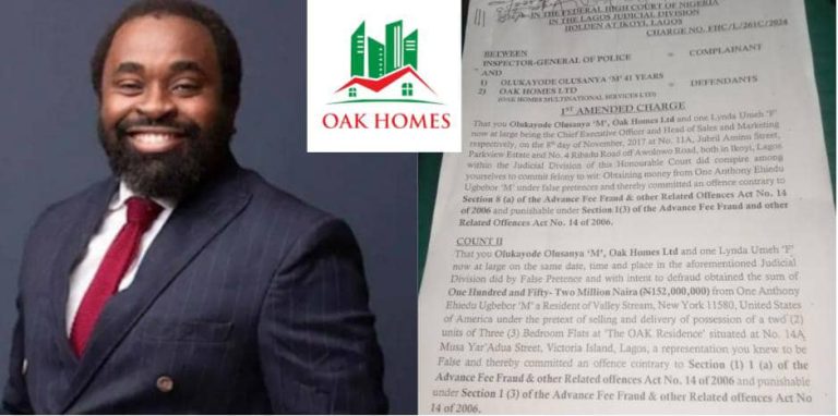 Property Dispute: Oak Homes CEO, Olusanya Admits Failure To Deliver Property At Agreed Date