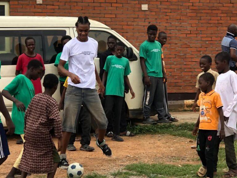 Joshua Balogun Of UK Charterhouse School Visits Ophanage That Rescues Killing Of Twins, Donates Items