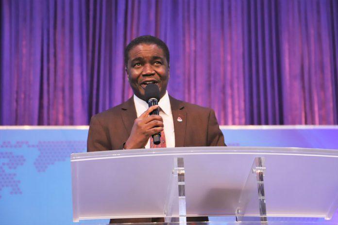 Pro-Chancellor, Covenant University, Bishop David Abioye, giving his charge and blessing the assembly