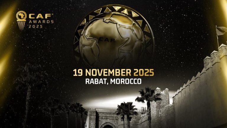 2025 CAF Awards: Rabat Named Host City, Date Officially Announced