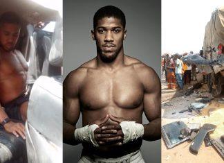 BREAKING: Anthony Joshua Survives Car Accident in Ogun