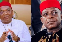 Uzodimma Meets Otti, Shares Details of High-Level Discussion