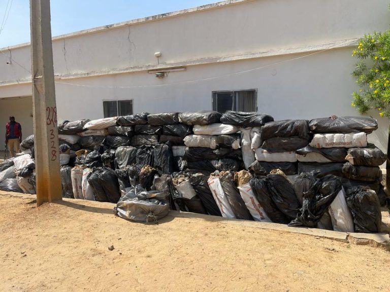 NDLEA Foils Drug Trafficking Attempt on Zaria–Kano Road, Seizes 64 Bags of Cannabis