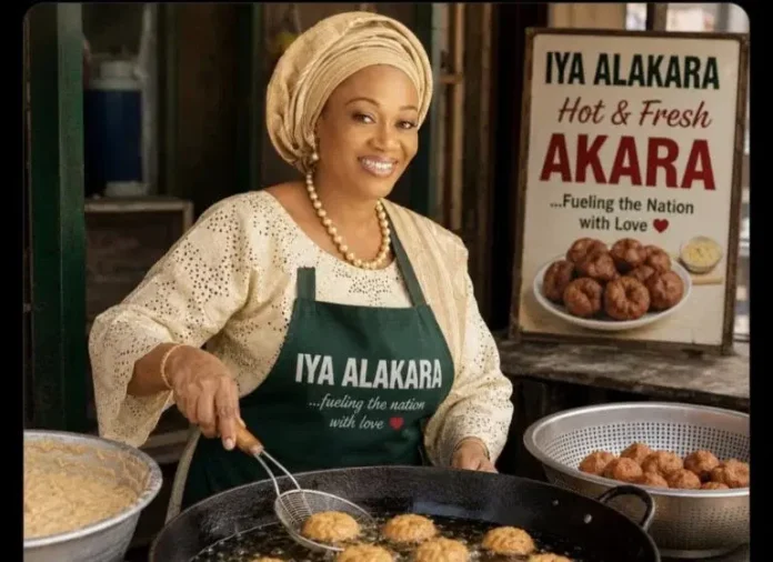 Remi-Tinubu-selling-akara-AI